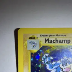 Pokemon TCG Machamp Base Set 8/102 1st Edition Holo Rare 100 HP 1999 Wizards - Image 3