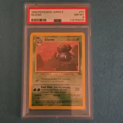 Pokemon Gloom Jungle Uncommon Regular 37/64 Unlimited 1999 PSA 8 Graded Card - Image 1