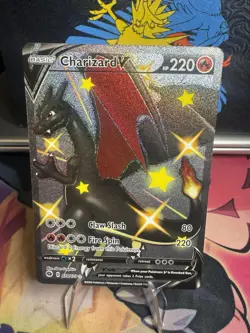 Pokemon Black Charizard V Holo Secret Rate Champions Path Sword & Shield 079/073 - Image 1