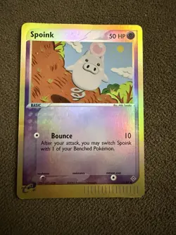 Spoink #73/97 - Pokemon TCG - EX Dragon - Reverse Holo - NM - Image 1