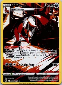 Thievul GG17/GG70 - Crown Zenith: Galarian Gallery Ultra Rare Pokemon TCG NM - Image 1