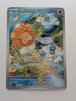 Castform Sunny Form 195/191 - SV08: Surging Sparks Pokemon Illustration Rare NM - Image 1
