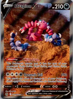 Drapion V GG49/GG70 - Crown Zenith: Galarian Gallery Ultra Rare Pokemon TCG NM - Image 1