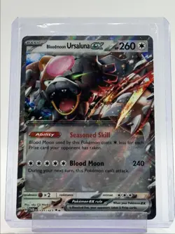 BLOODMOON URSALUNA EX 2024 POKEMON TWILIGHT MASQUERADE DOUBLE RARE 141 Q3384 - Image 1