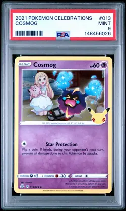 2021 POKEMON CELEBRATIONS #013 COSMOG PSA 9 - Image 1