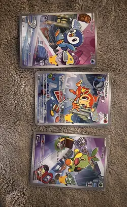 Pokemon 2026 First Partner Illustration Collection Series 1 Promos Set 40-42 - Image 1