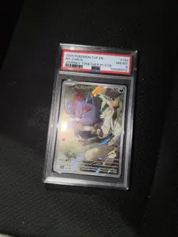 Pokemon TCG Journey Together N's Zorua 189 Black Star Promo PSA 8 - Image 1