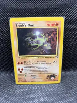 Pokemon Card - Brock's Onix Gym Heroes 21/132 Rare LP - Image 1