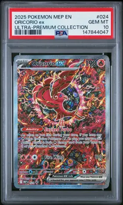 2025 POKEMON MEGA CHARIZARD X EX ULTRA-PREMIUM COLLECTION ORICORIO EX PSA 10 - Image 1