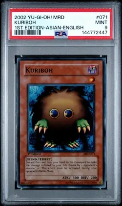 2002 YU-GI-OH! MRD-METAL RAIDERS 1ST EDITION ASIAN-ENGLISH #071 KURIBOH PSA 9 - Image 1