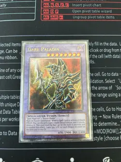 Yu-Gi-Oh Dark Paladin Quarter Century Secret Rare 1st Edition RA03-EN126 - Image 1