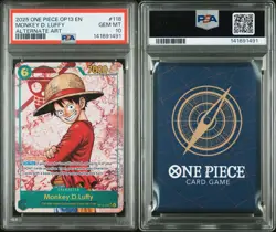 One Piece PSA 10 Monkey D Luffy OP13-118 Alternate Art SEC 2025 GEM MINT 💎 🔥 - Image 3