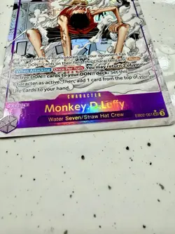 MONKEY D LUFFY MANGA 2025 ONE PIECE EB02 ALTERNATE ART #061 ENGLISH NEAR MINT - Image 5
