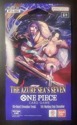 LOT 4 PACKS 🔥One Piece TCG: The Azure Sea's Seven Sleeved Booster OP-14 English - Image 2