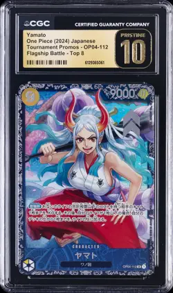 2024 ONE PIECE JAPANESE TOURNAMENT PROMO TOP 8 #OP04-112 YAMATO CGC 10 PRISTINE - Image 1