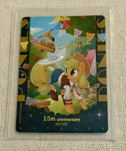 APPLEJACK My Little Pony Kayou Moon Series 8 (15th Anniversary) ZR Card MLP TCG - Image 1