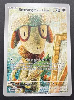 Smeargle as an Painter (Pokemon x Van Gogh collection) Custom Fan Art Card - Image 1