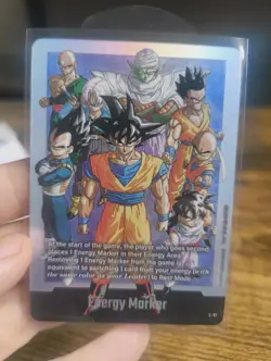 Son Goku E-91 Energy Marker Manga Promo Dragon Ball Card English Fusion World - Image 1
