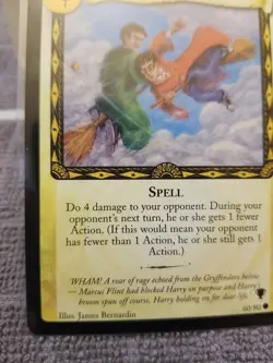 2001 - Harry Potter Quidditch Cup CCG Card 60/80 Fouled! TCG spell - Image 5