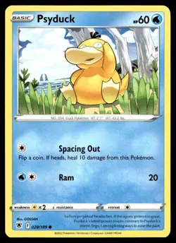 Psyduck 28/189 Pokemon Card Astral Radiance Common 60 HP Lightly Played H28 - Image 1