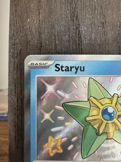 Pokemon Staryu 118/091 SV: Paldean Fates Baby Shiny Rare Holo English Card - Image 2