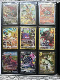 100+ Pokemon TCG Card Binder Lot: GX, SIR, SAR, GOLD, VMAX, V, IR, AR, Promos - Image 1