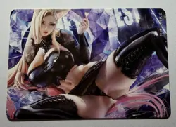 SEXY HEROINE WAIFU Ahri LEAGUE OF LEGENDS ACG PREMIUM HOLOFOIL CARD NM - Image 2