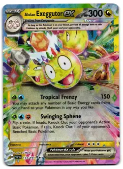 Alolan Exeggutor ex 133/191 - Surging Sparks Double Rare Pokemon TCG - M/LP Card - Image 1