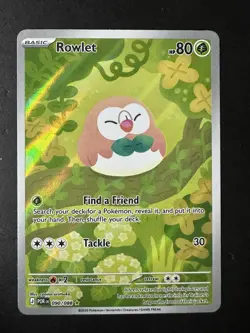 Mega Evolution: Perfect Order Rowlet 90/88 Illustration Rare Pokemon Card - NM - Image 1