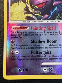 Gengar 18/100 D&P Stormfront Pokemon Card Reverse Holo Foil Rare MP - Image 5