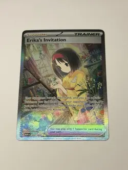 Pokemon Card TCG Scarlet & Violet Trainer Supporter Erika's Invitation 203/165 - Image 1