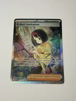 Pokemon Card TCG Scarlet & Violet Trainer Supporter Erika's Invitation 203/165 - Image 1
