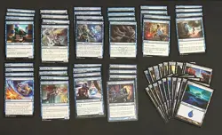 MTG Pauper Blue Merfolk Tribal Deck - 60 Cards - Image 1