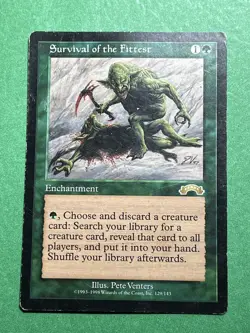 **Survival of the Fittest** [Exodus] Mtg Magic the Gathering, (HP/DMG) - Image 1