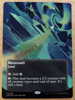 Magic the Gathering MTG Mutavault Borderless Galaxy Foil EOS 163 LP - Image 1