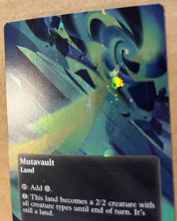 Magic the Gathering MTG Mutavault Borderless Galaxy Foil EOS 163 LP - Image 2
