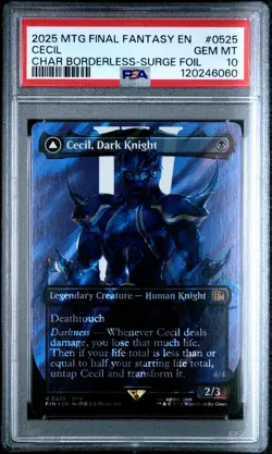 2025 MTG FINAL FANTASY #0525 CECIL, DARK KNIGHT/CECIL, REDEEMED PALADIN PSA 10 - Image 1
