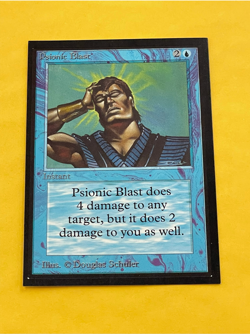 1993 Magic The Gathering Collectors' Edition Psionic Blast NM+ - Image 1