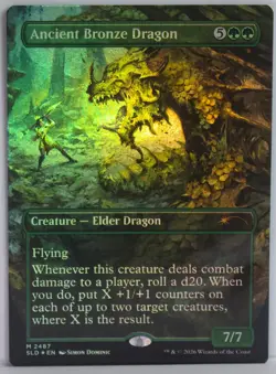 Ancient Bronze Dragon [New, Near Mint] *Foil* {Dungeons & Dragons SLD} - Image 1