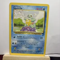 Squirtle - 93/130 - Pokemon Base Set 2 Card WOTC LP - Image 1