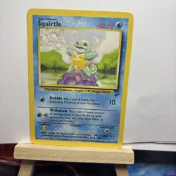 Squirtle - 93/130 - Pokemon Base Set 2 Card WOTC LP - Image 2