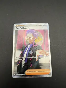 Boss’s Orders 256/217 Ultra Rare Full Art Pokemon TCG Ascended Heroes - Image 1