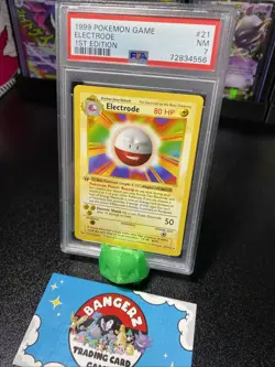 1999 POKEMON BASE SET 1ST EDITION #21 ELECTRODE PSA 7 - Image 2