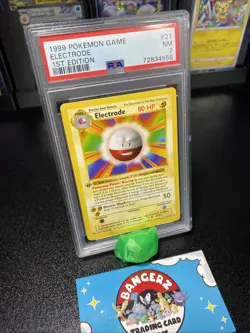 1999 POKEMON BASE SET 1ST EDITION #21 ELECTRODE PSA 7 - Image 3