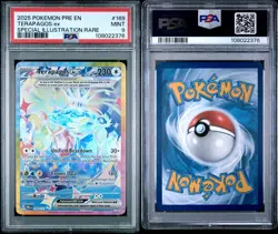 2025 Pokemon PRE EN Special Illustration Rare #169 Terapagos ex Gem Mint PSA 10 - Image 3