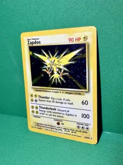 Pokemon TCG Zapdos Base Set 16/102 Holo Unlimited Holo Rare - Beautiful NM - Image 3