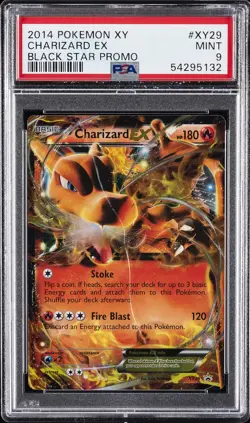 2014 POKEMON XY BLACK STAR PROMO #XY29 CHARIZARD EX PSA 9 - Image 1