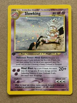 Pokemon Neo Genesis Slowking 1st Edition Holo Rare 14/111 - Image 1