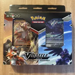 Pokemon TCG: V Battle Deck: Lycanroc vs. Corviknight (290-80957) 820650809576 - Image 1