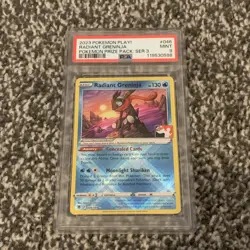 PSA 9 Radiant Greninja #046 2023 Pokemon Play! Prize Pack: Series 3 119530598 - Image 1